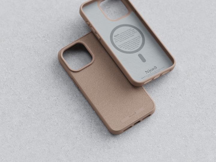 Immagine prodotto Njord Custodia MagSafe in tessuto con copertura rigida Rosa Sabbia (Apple iPhone 15 Pro Max)