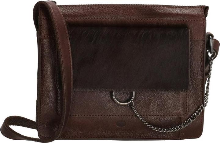 Hide & Stitches Mendoza Umhängetasche - Dunkelbraun - 100% Leder