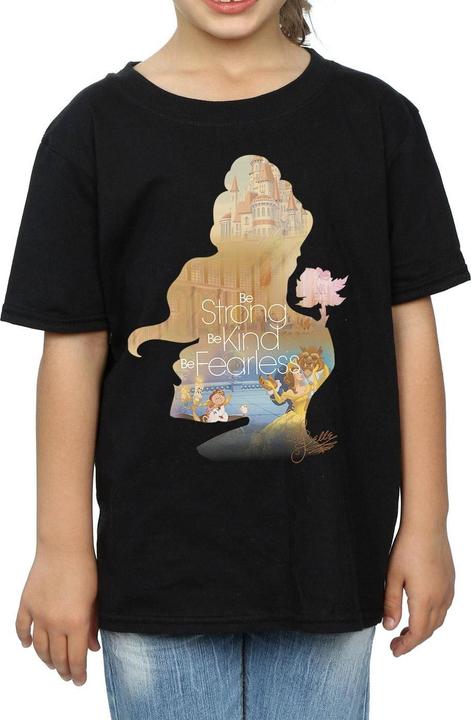 Produktbild Beauty And The Beast Mädchen Belle Silhouette TShirt aus Baumwolle (116)