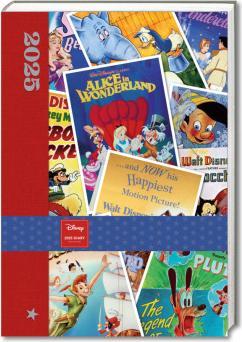 Actual product image Disney Vintage Posters - A5 desk calendar 2025 (A5, Hardcover, German)