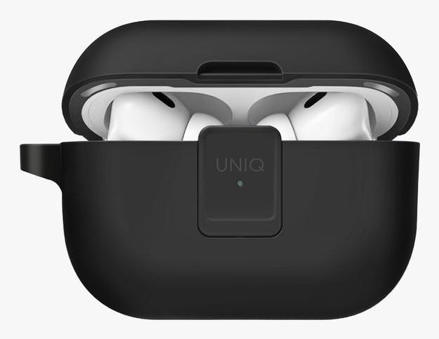 Produktbild Uniq etui Clyde Lock Case AirPods Pro 2 (2022/2023) czarno-ciemnoszary/charcoal-dark grey (Kopfhörer Tasche)