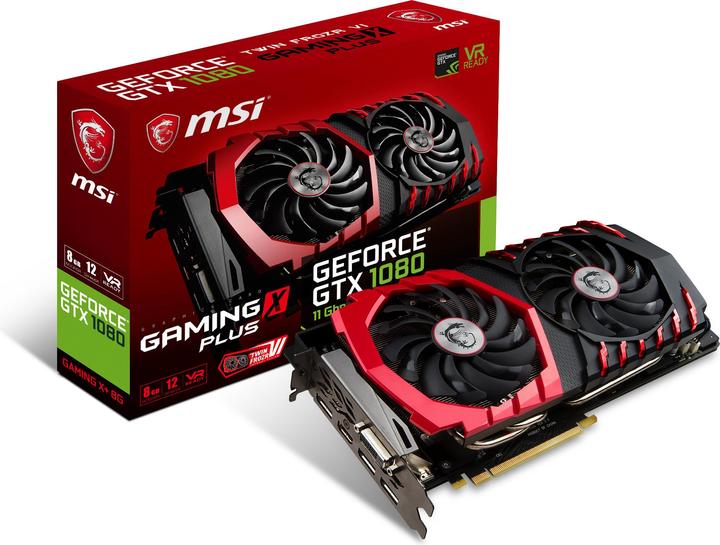 Image du produit MSI GeForce GTX 1080 GAMING X+ 8G (8 Go)