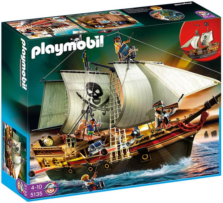 Image du produit Playmobil Bateau d'attaque des pirates (5135)