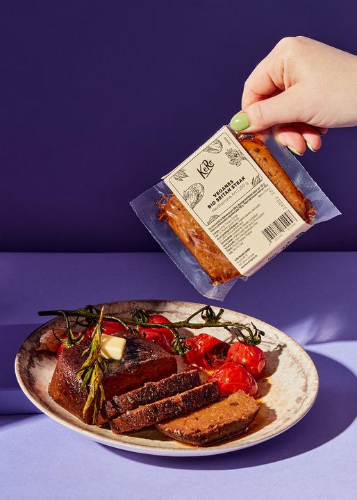 Produktbild KoRo Fleischalternative auf Basis von Weizengluten, Mediterrane Art (250 g)