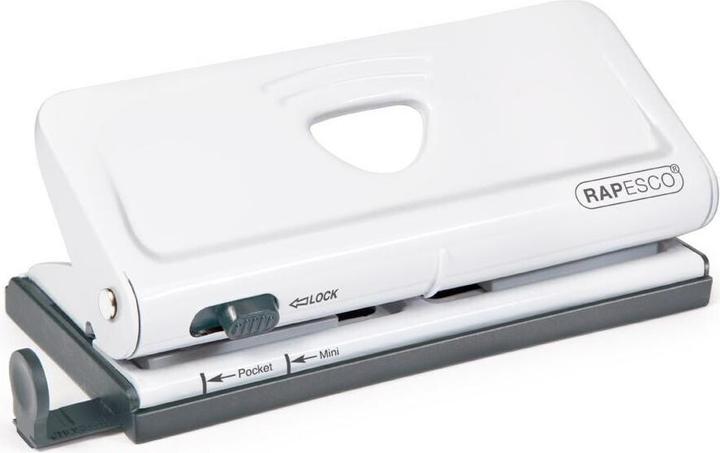 Actual product image Rapesco Adjustable 6-pocket diary punch 10 sheets, white