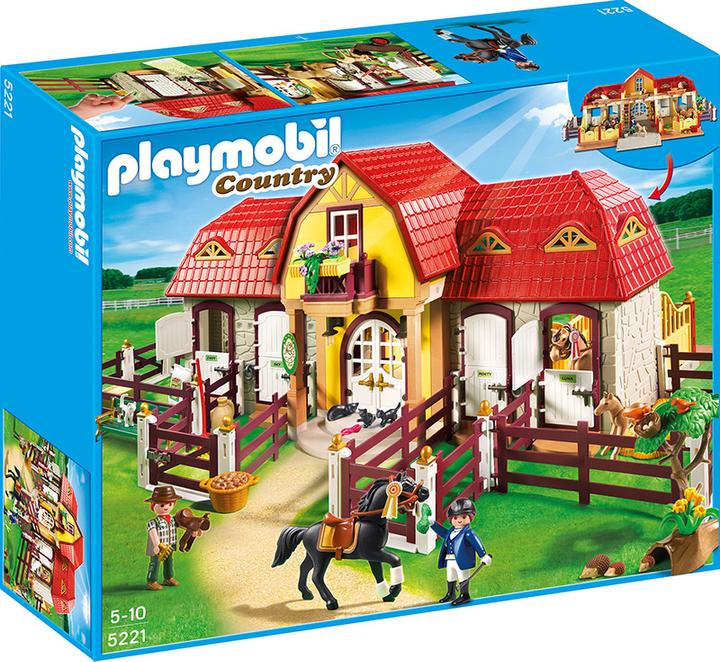 Playmobil Haras avec chevaux et enclos (5221)