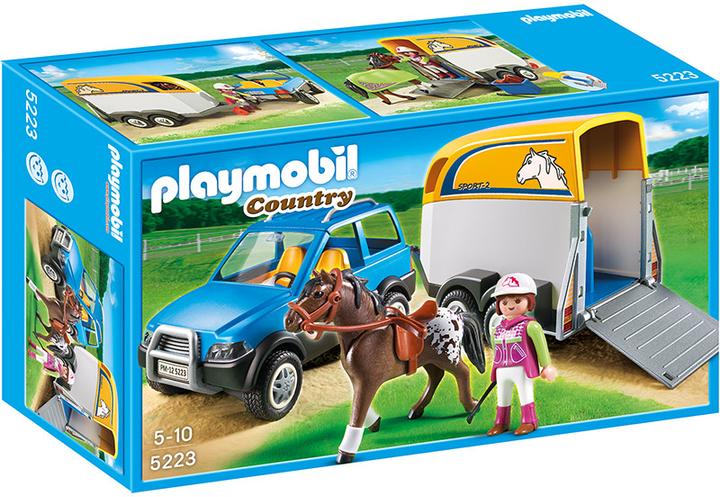 Actual product image Playmobil Car with horse trailer (5223)