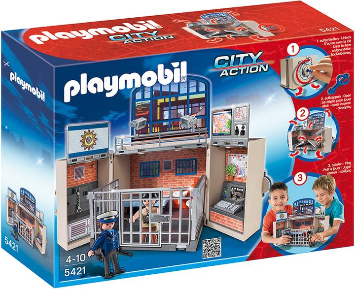 Produktbild Playmobil Aufklapp-SpielBox "Polizeistation" (5421)
