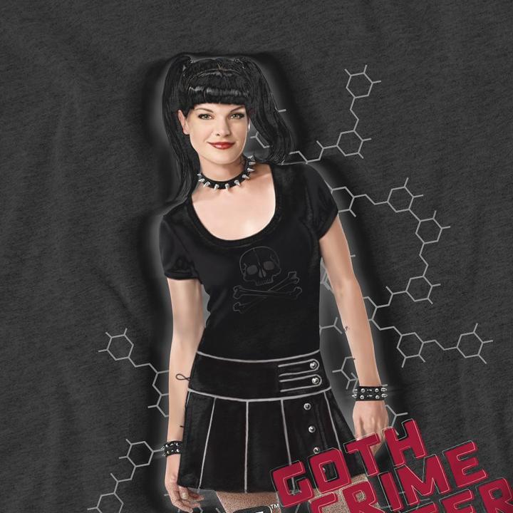 Actual product image Ncis Unisex Adult Goth Crime Fighter T-Shirt (S)