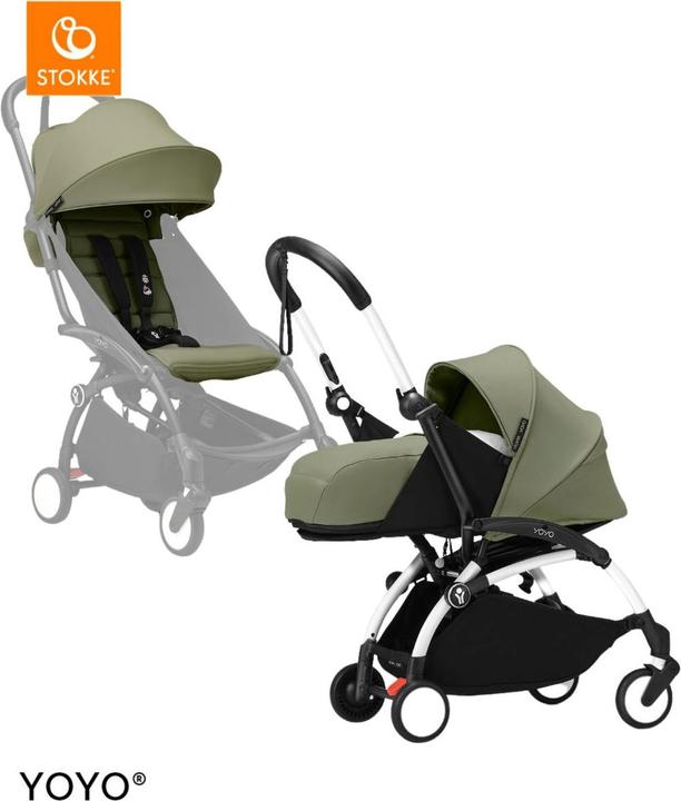 Produktbild Stokke YOYO³ 0+ white mit 6+ Textilset