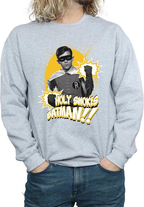 Immagine prodotto Batman TV Series Robin Holy Smokes Felpa Uomo (XXL)