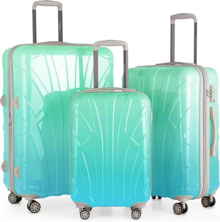 Image du produit Suitline 3-teiliges Hartschalenkoffer-Set mit TSA-Schloss (Bagage à main (jusqu'à 50l), M (50 - 90l), L (90 - 115l))