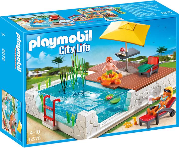 Produktbild Playmobil Einbau-Swimmingpool (5574, Playmobil City Life)