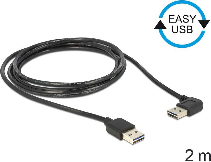 Actual product image Delock USB A – USB A (2 m, USB 2.0)