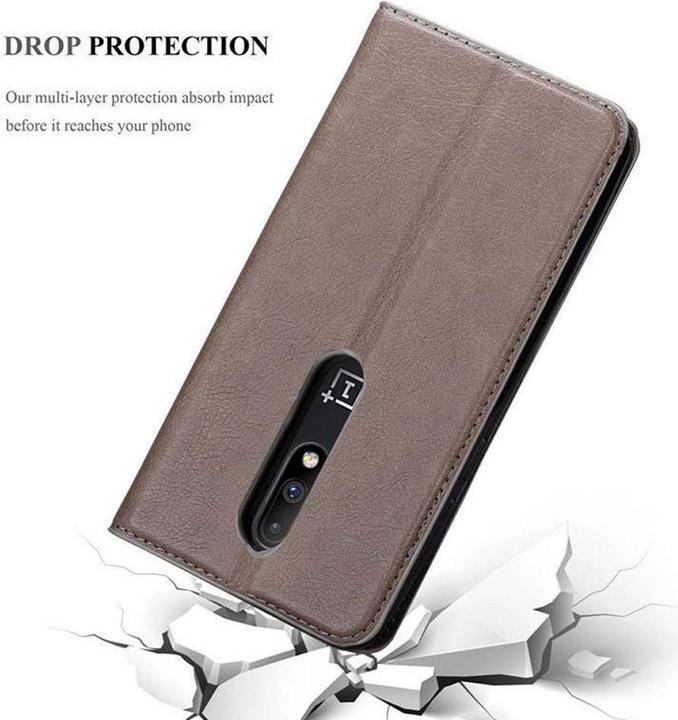 Actual product image Cadorabo Book Invisible Magnet Cover (OnePlus 7)