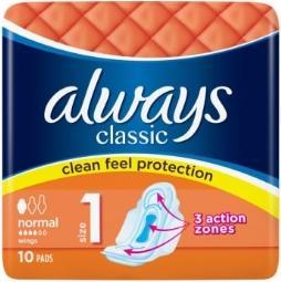Image du produit Always Classic Normal (10 x, Tampons sanitaires)
