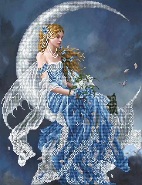 Actual product image Diamond Dotz Diamond Painting Wind Moon