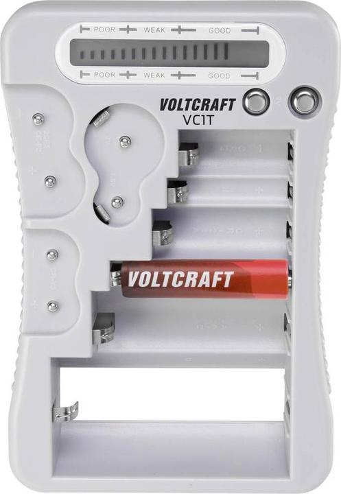 Immagine prodotto Voltcraft Tester per batterie VC1T Campo di misura (tester per batterie) 1,5 V, 3 V, 6 V, 9 V