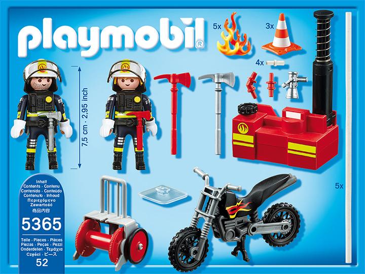 Image du produit Playmobil Pompiers avec pompe à incendie (5365)