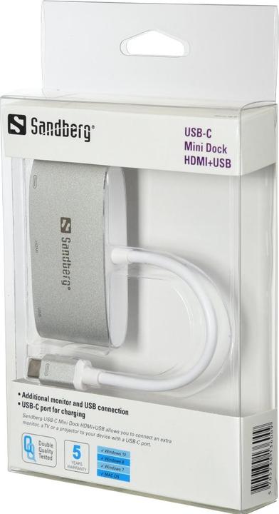Actual product image Sandberg 136-00 (USB-C, 3 Ports)