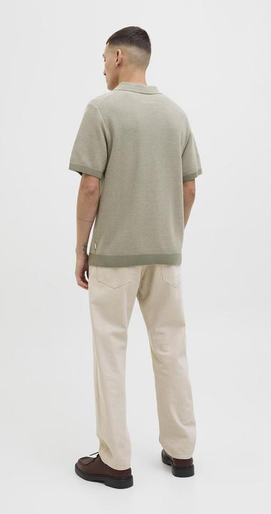 Actual product image Jack & Jones Jprcceaston Knit Split Neck Ss Sn (XXL)