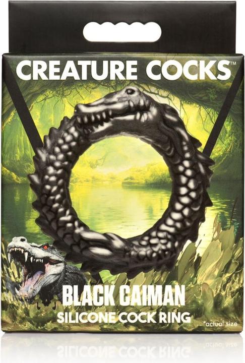 Image du produit Creature Cocks XR Brands - Anneau de Pénis en Silicone Caiman Noir - Noir (4 cm)