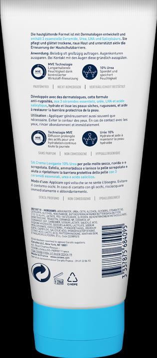 Image du produit CeraVe SA Crème Anti-rugosités (Crème pour le corps, 177 ml)