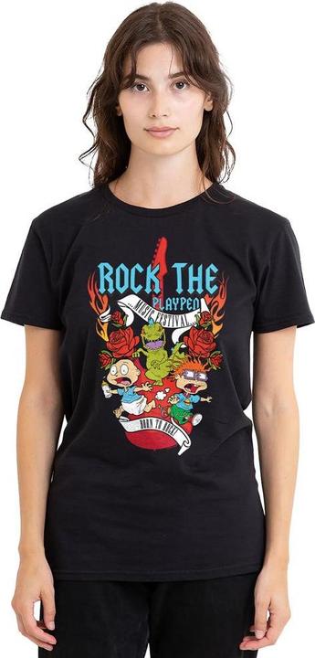Actual product image Rugrats Unisex Adult Rock The Playpen Music Festival T-Shirt (XL)