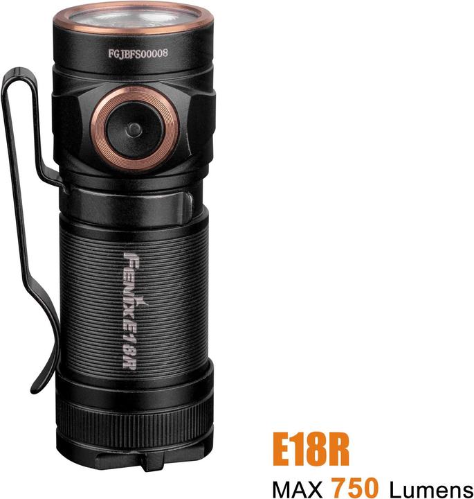 Image du produit Fenix E18R (6.60 cm, 750 lm)