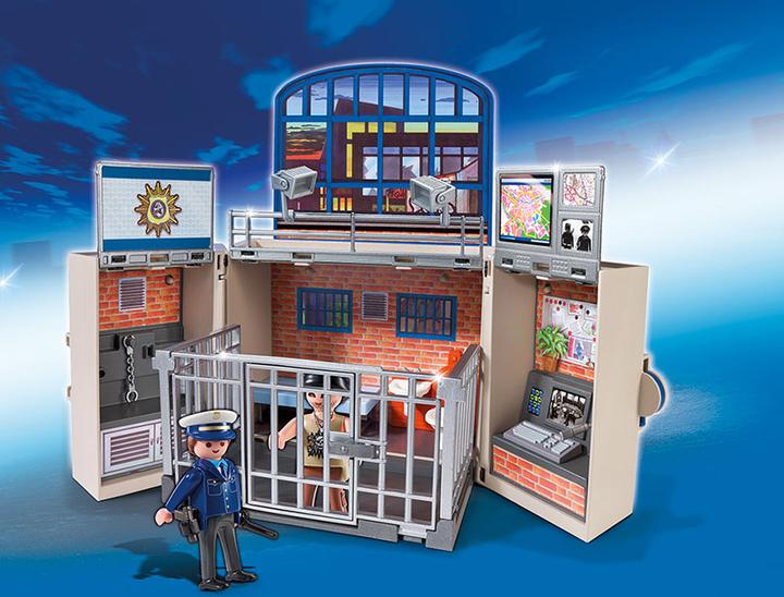 Produktbild Playmobil Aufklapp-SpielBox "Polizeistation" (5421)