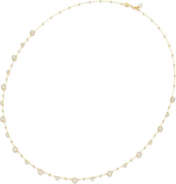 Immagine prodotto Swarovski Collana lunga in ambra taglio rotondo in oro bianco (Metallo Swarovski, 80 cm)