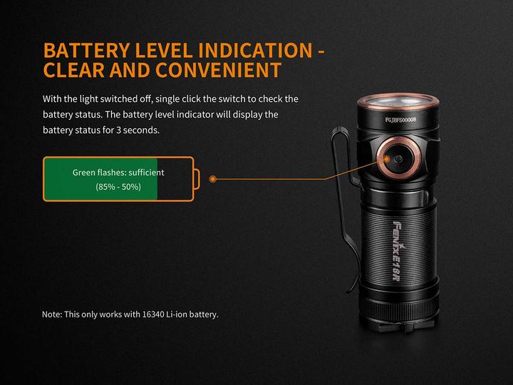 Image du produit Fenix E18R (6.60 cm, 750 lm)