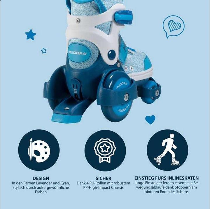 Actual product image Hudora HDO Roller Skates My First Quad 30-23 cy 22064 (30, 31, 32, 33)