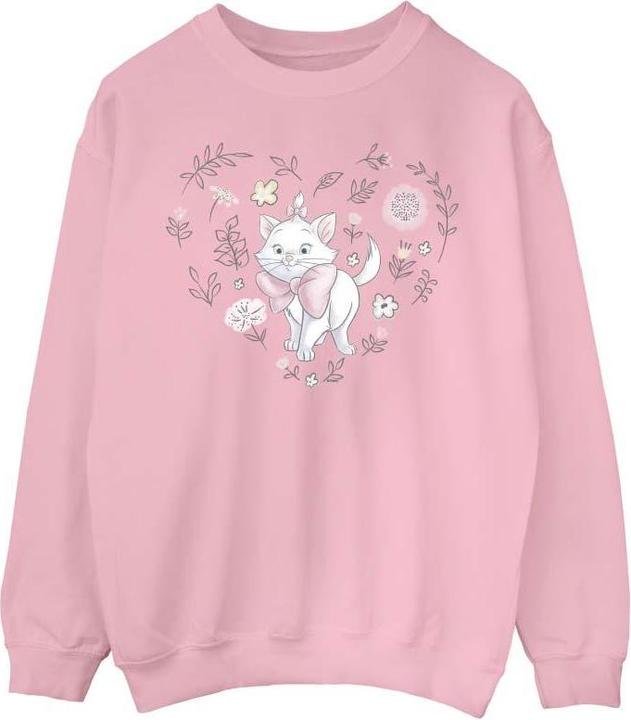 Actual product image Disney Girls The Aristocats Marie Heart Sweatshirt (140, 146)