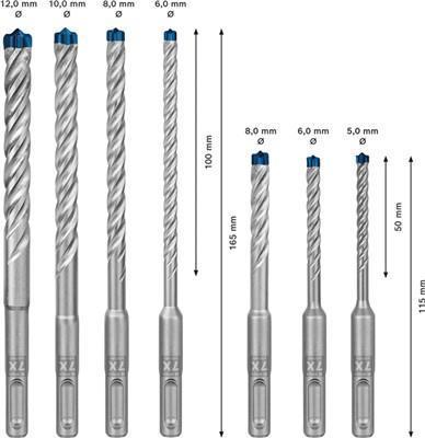 Image du produit Bosch Professional Zubehör EXPERT SDS plus-7X Jeu de forets marteaux, 6/8/10 mm, 3 pcs. (10.0 mm, 6.0 mm, Ø 8.0 mm)