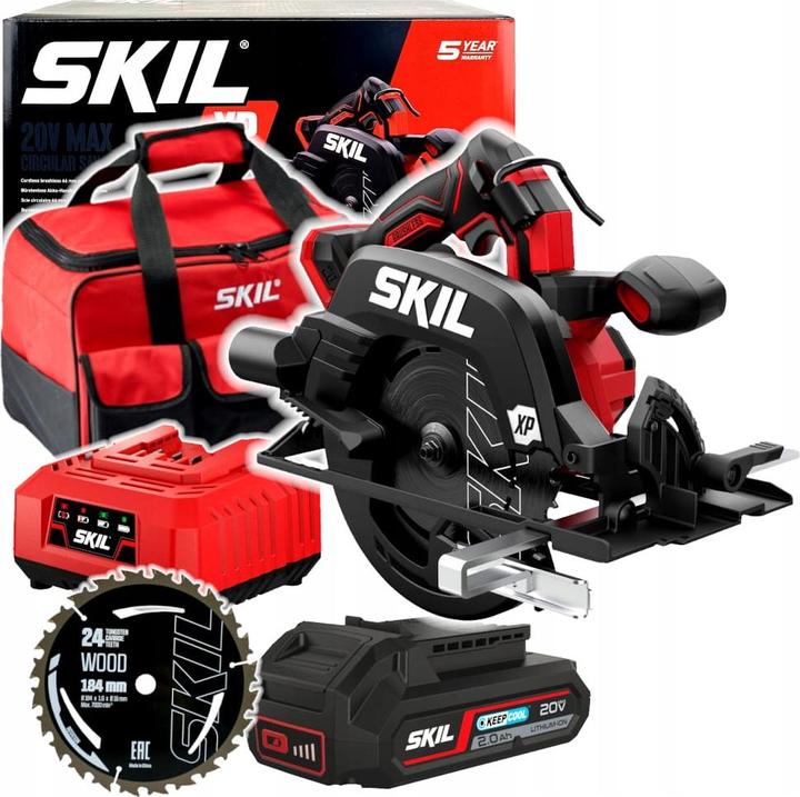 Produktbild Skil 20V 3571 FA 184mm Akku-Kreissäge (Ohne Akku Tasche)