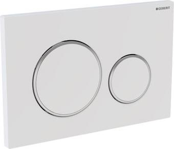 Produktbild Geberit Sigma20 Betätigungsplatte für 2-Mengen-Spülung (schwarz matt / schwarz matt)