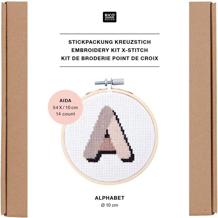 Actual product image Rico Design Embroidery kit "Mini Kit Alphabet"