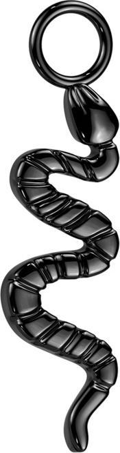 Actual product image Star Piercing Pendant black snake (without brass, Titanium G23)