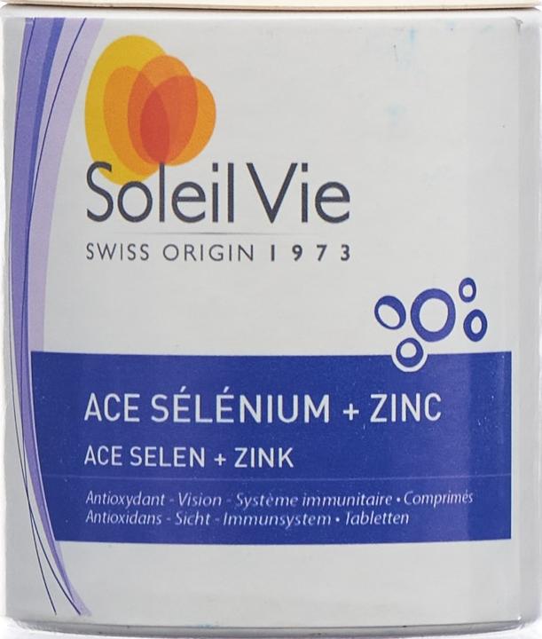 Immagine prodotto Soleil Vie ACE Selen + Zinc Tablette (100 Pezzo/i, Pillole, 77 g)