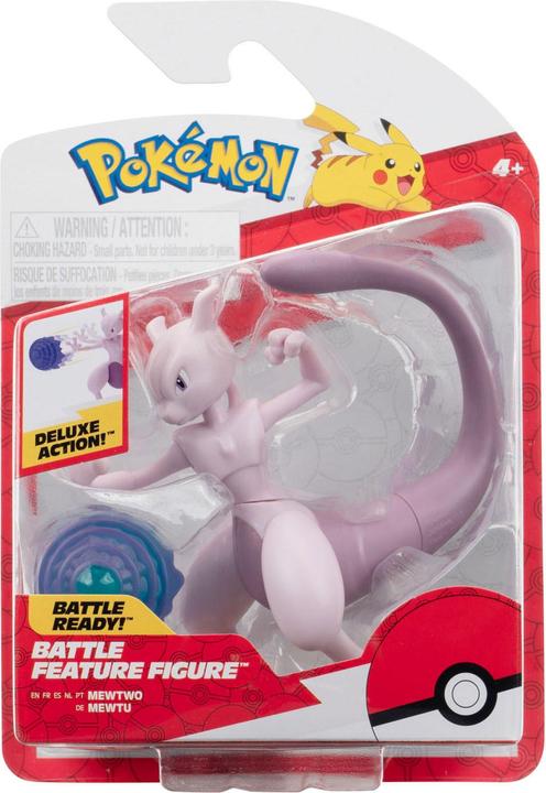 Produktbild Jazwares Pokémon Battle Feature Figur Mewtu 10 cm