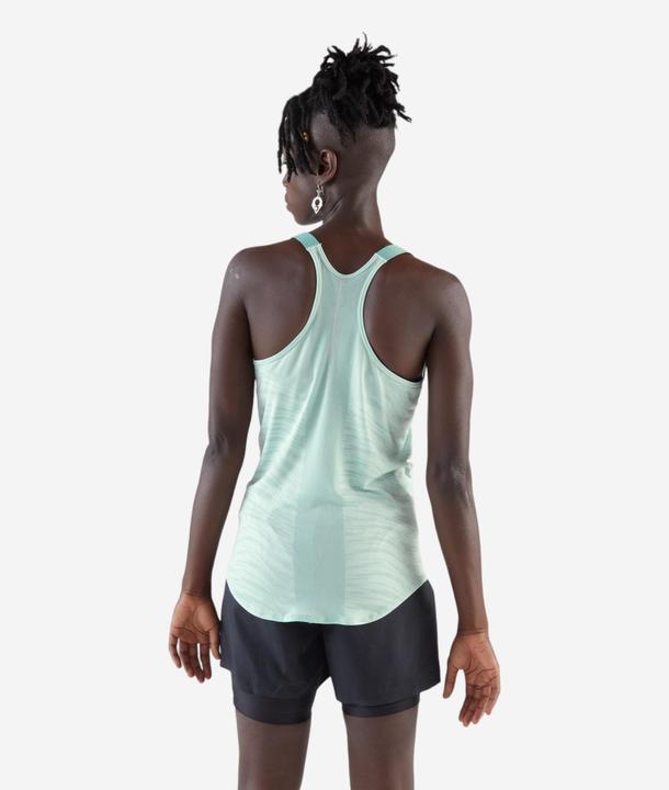 Produktbild Kiprun Run 500 women's running tank top with built-in bra - green (L)