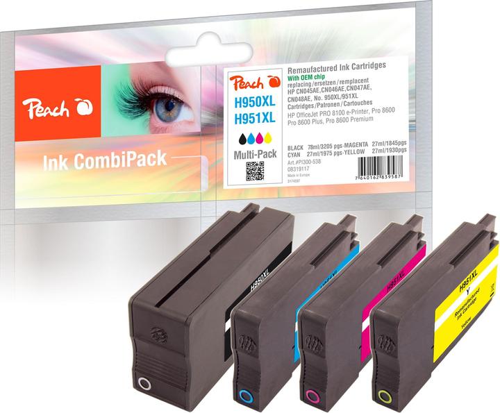 Image du produit Peach 950XL / 951XL (M, C, Y, CF)