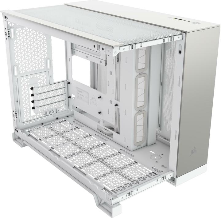 Immagine prodotto Corsair 2500X (bianco/alluminio, vetro temperato x 2) (mATX, Mini-ITX, ATX)
