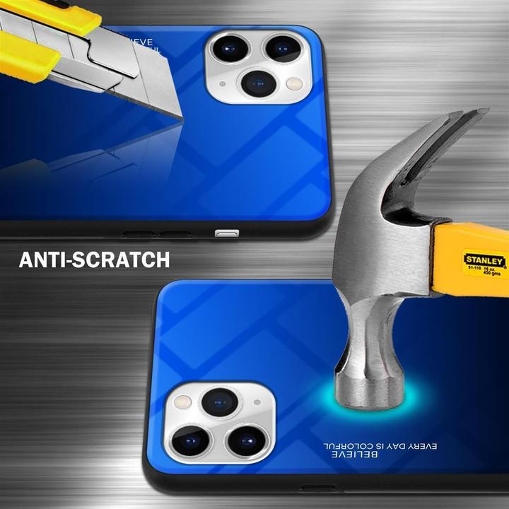 Produktbild Cadorabo TPU 2 Farben Glas Cover (Apple iPhone 11 Pro Max)