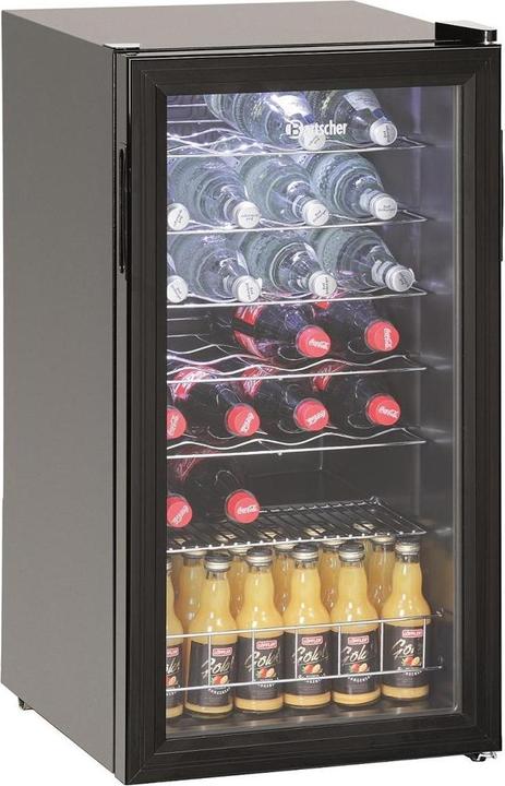 Actual product image Bartscher Bottle refrigerator 700182G 88L G 28Fl.double glazing 5Shelves