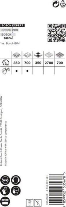Immagine prodotto Bosch Professional Zubehör Sega a tazza EXPERT per materiali duri, 25 x 60 mm (2,5 centimetri)