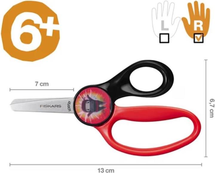 Produktbild Fiskars Kinderschere mit Ninja-Wackelbild Ab 6 Jahren Länge: 13 cm (13 cm)