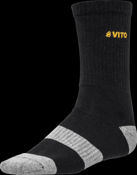 Actual product image VITO Pair Of Black Socks Everyday Cool Size 38-42 (38 - 42, 43 - 47, 35 - 37)