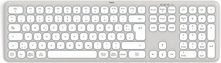 Immagine prodotto Hama Tastiera multi-dispositivo WK-550 wireless e Bluetooth WS QWERTZ (DE, Senza fili)